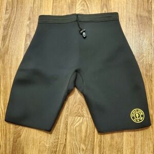 Gold's Gym Shorts Men Medium Large Black Neoprene Blend Performance